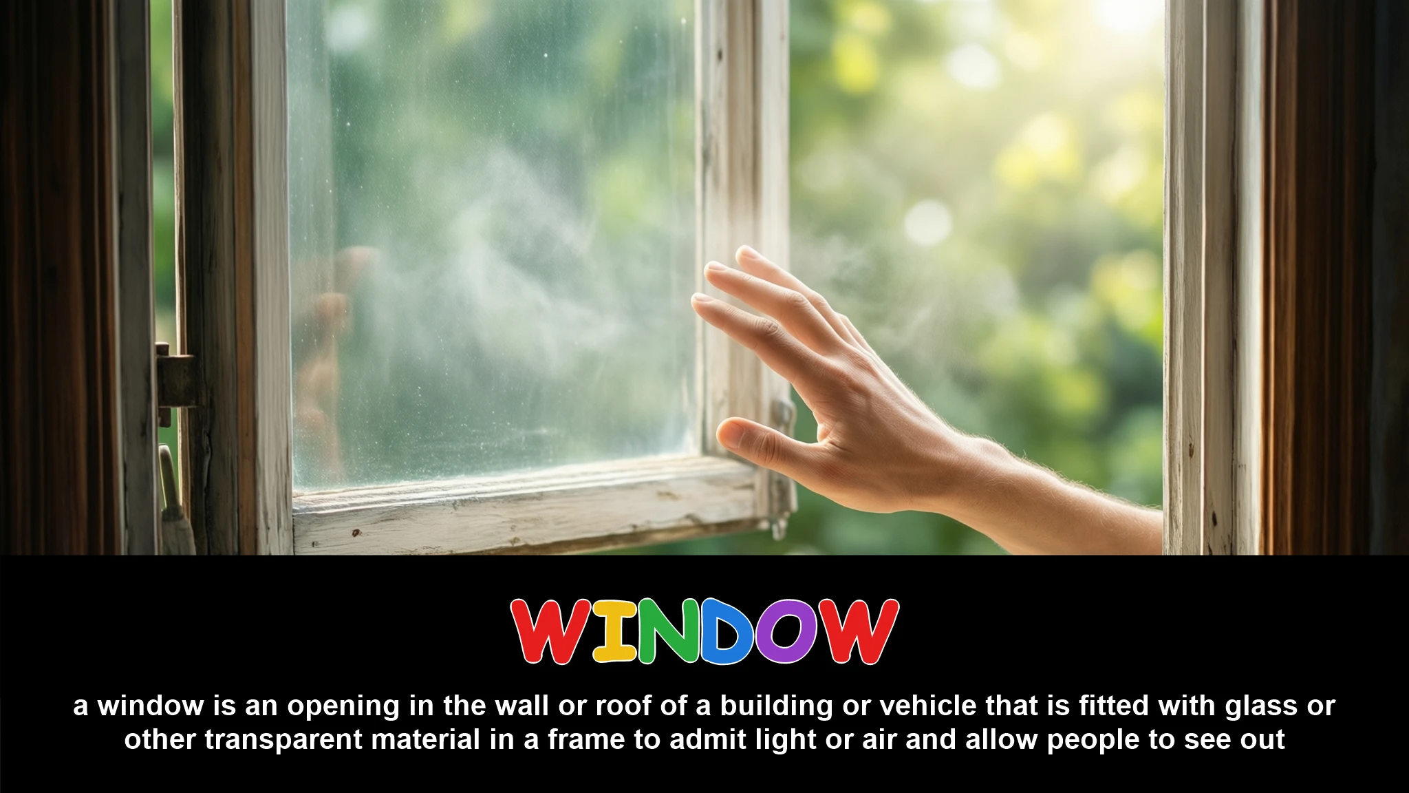 English Illustration for window